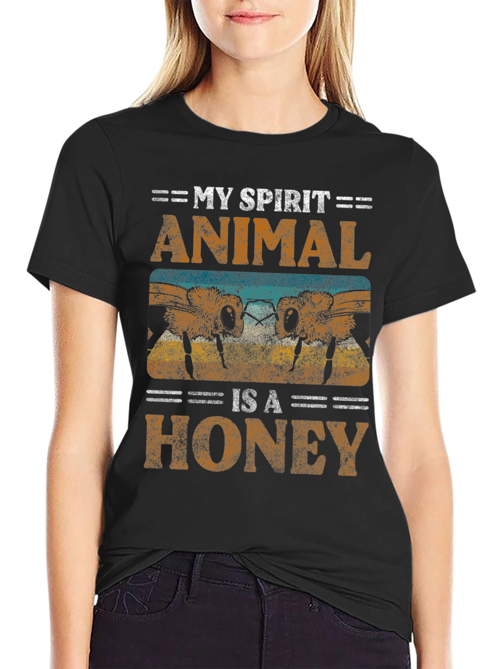 My Spirit Animal is a Honey Bee Graphic Tee