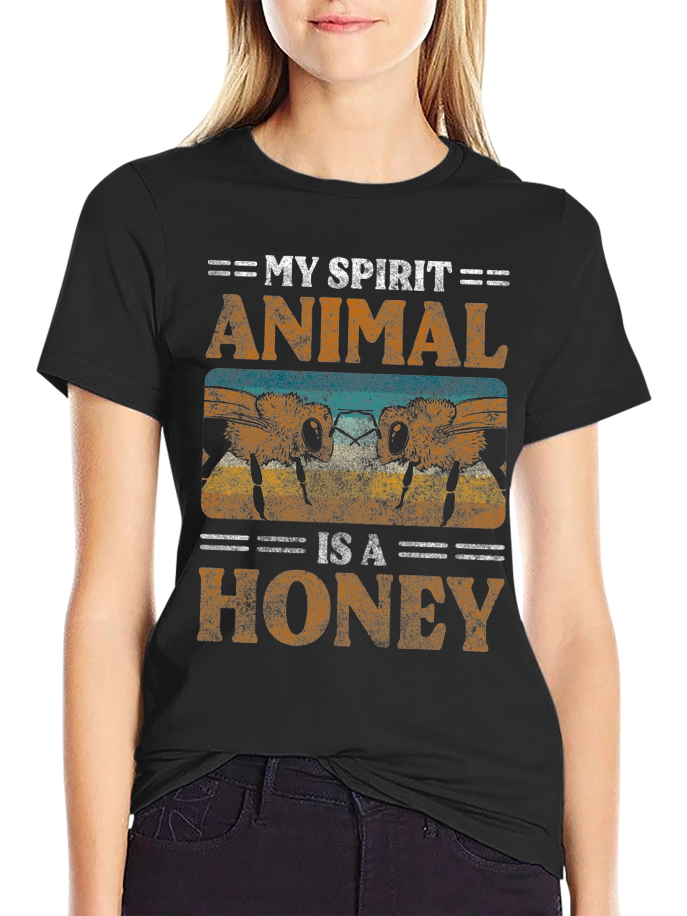 My Spirit Animal is a Honey Bee Graphic Tee