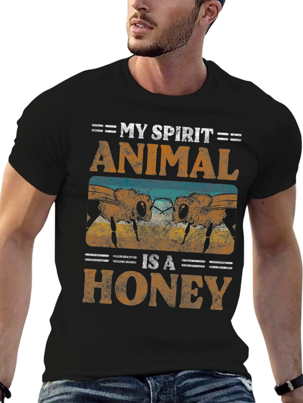 My Spirit Animal is a Honey Bee Graphic Tee