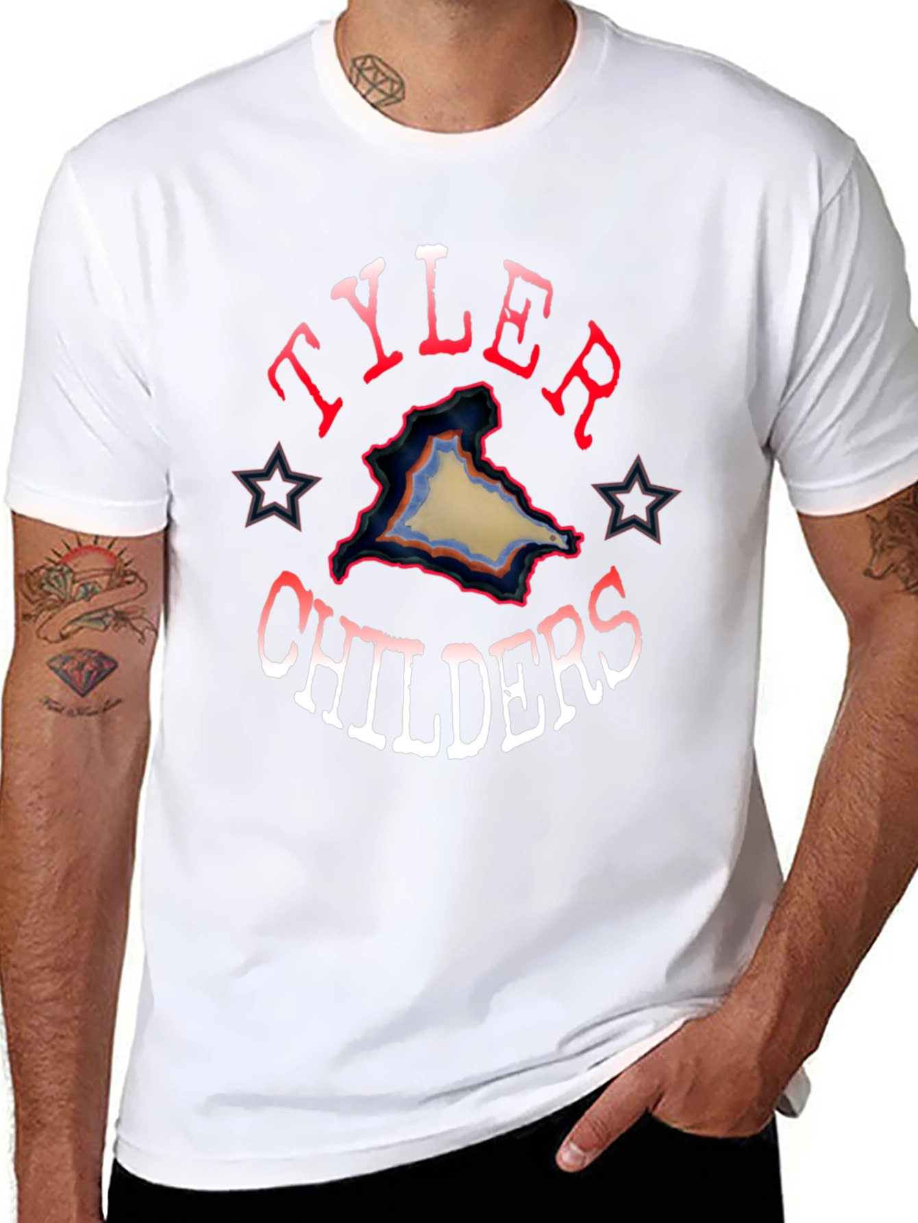 Tyler Childers Graphic Tee - Black Cotton Blend