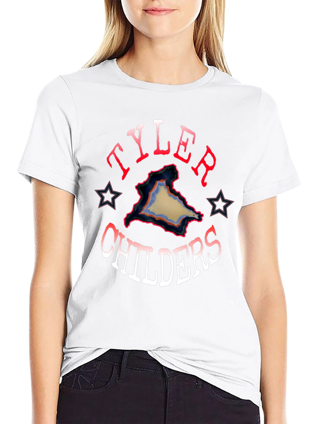 Tyler Childers Graphic Tee - Black Cotton Blend
