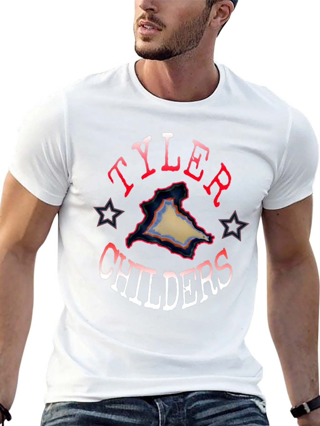 Tyler Childers Graphic Tee - Black Cotton Blend