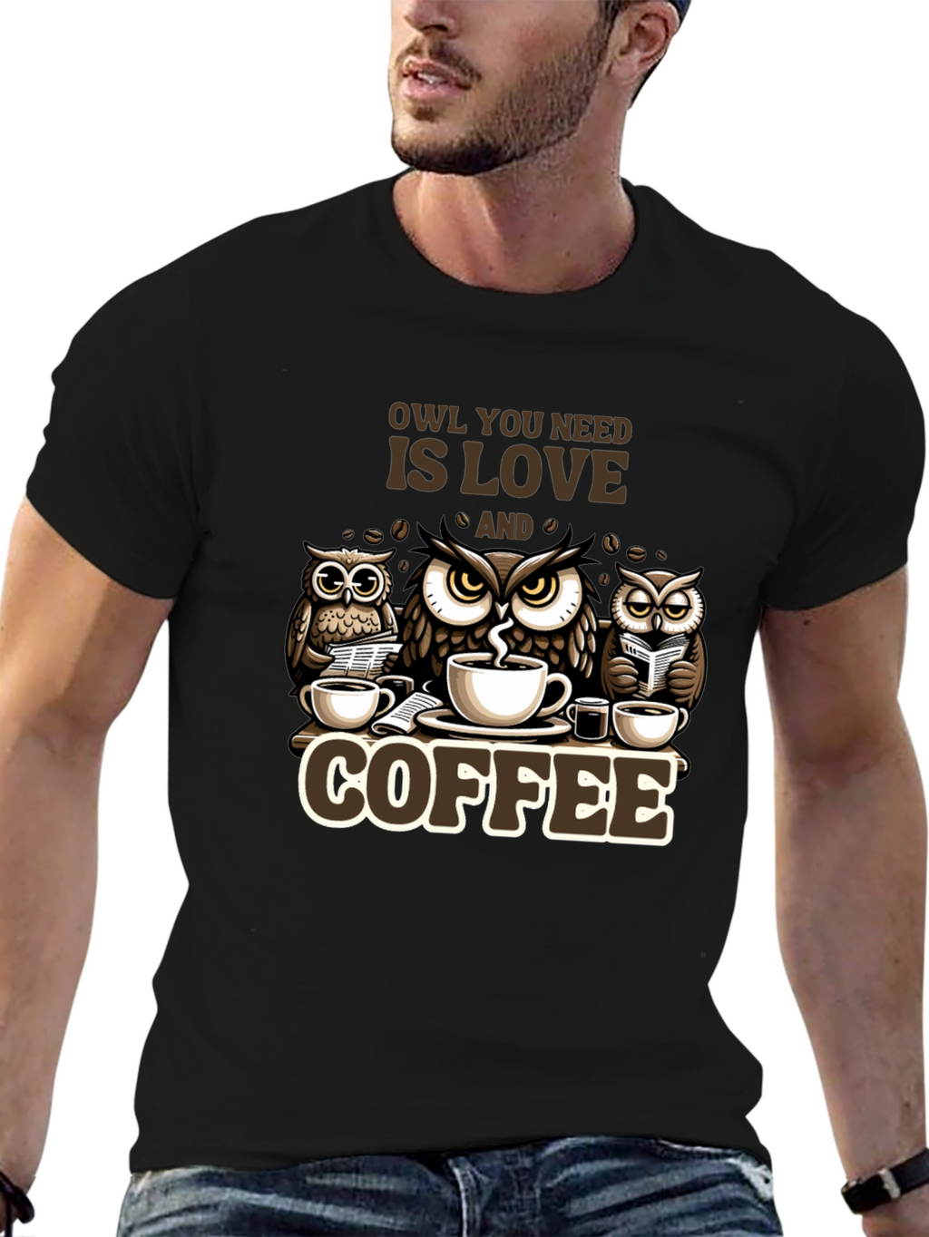 Owl You Need is Love & Coffee T-Shirt