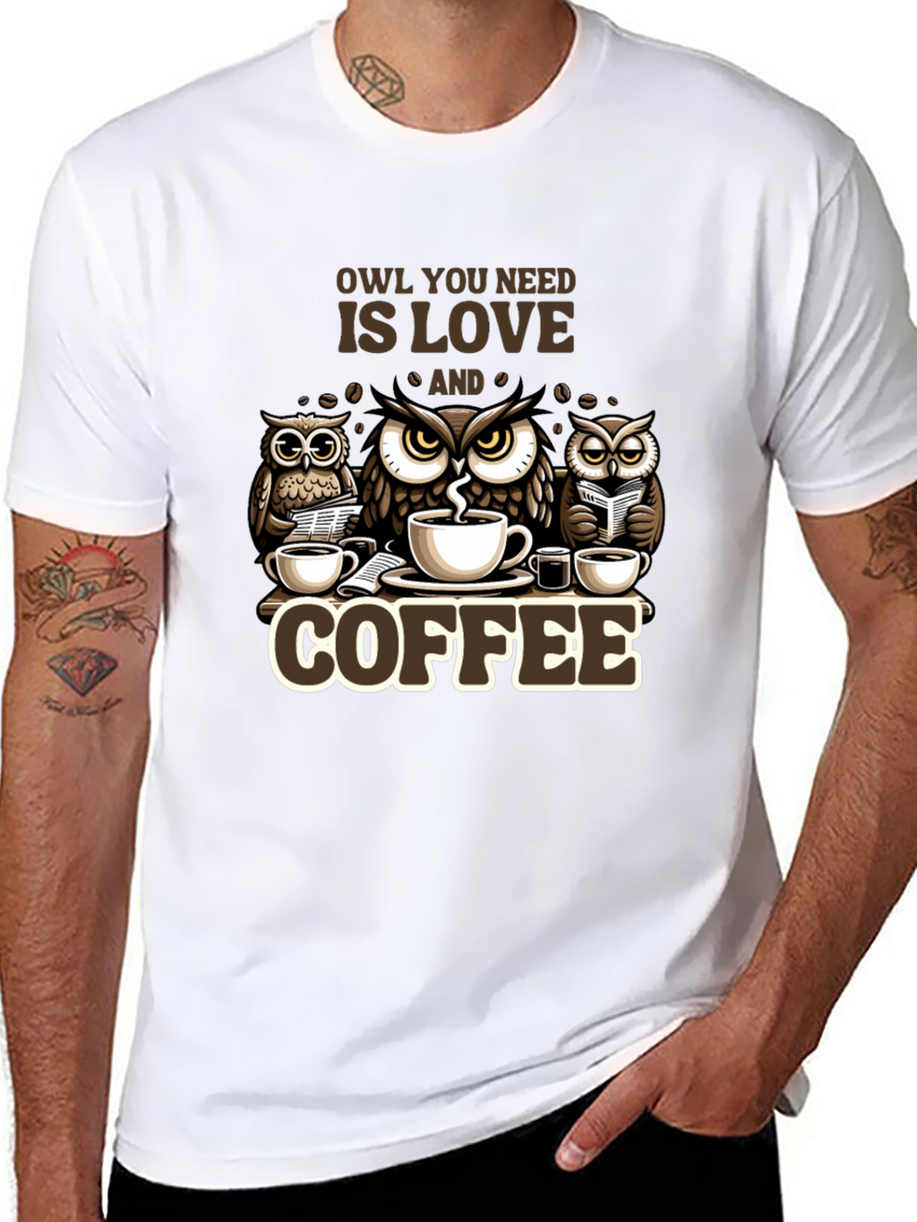 Owl You Need is Love & Coffee T-Shirt