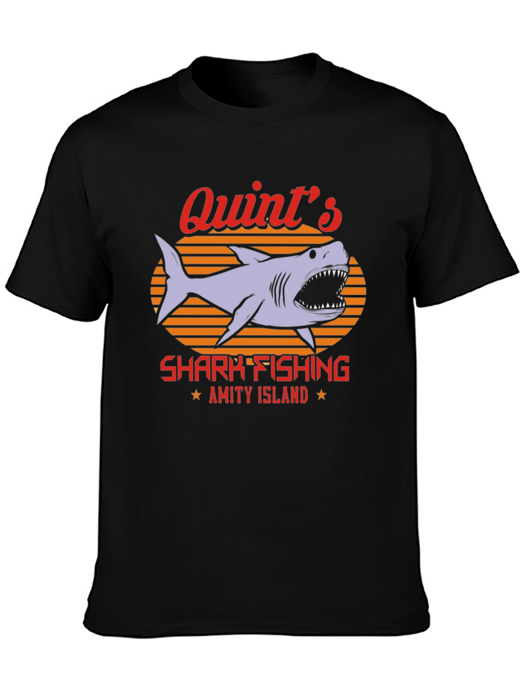 Quints Shark Fishing T-Shirt - Amity Island Tee