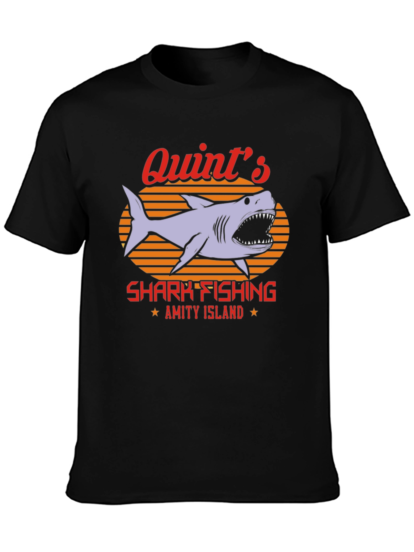 Quints Shark Fishing T-Shirt - Amity Island Tee