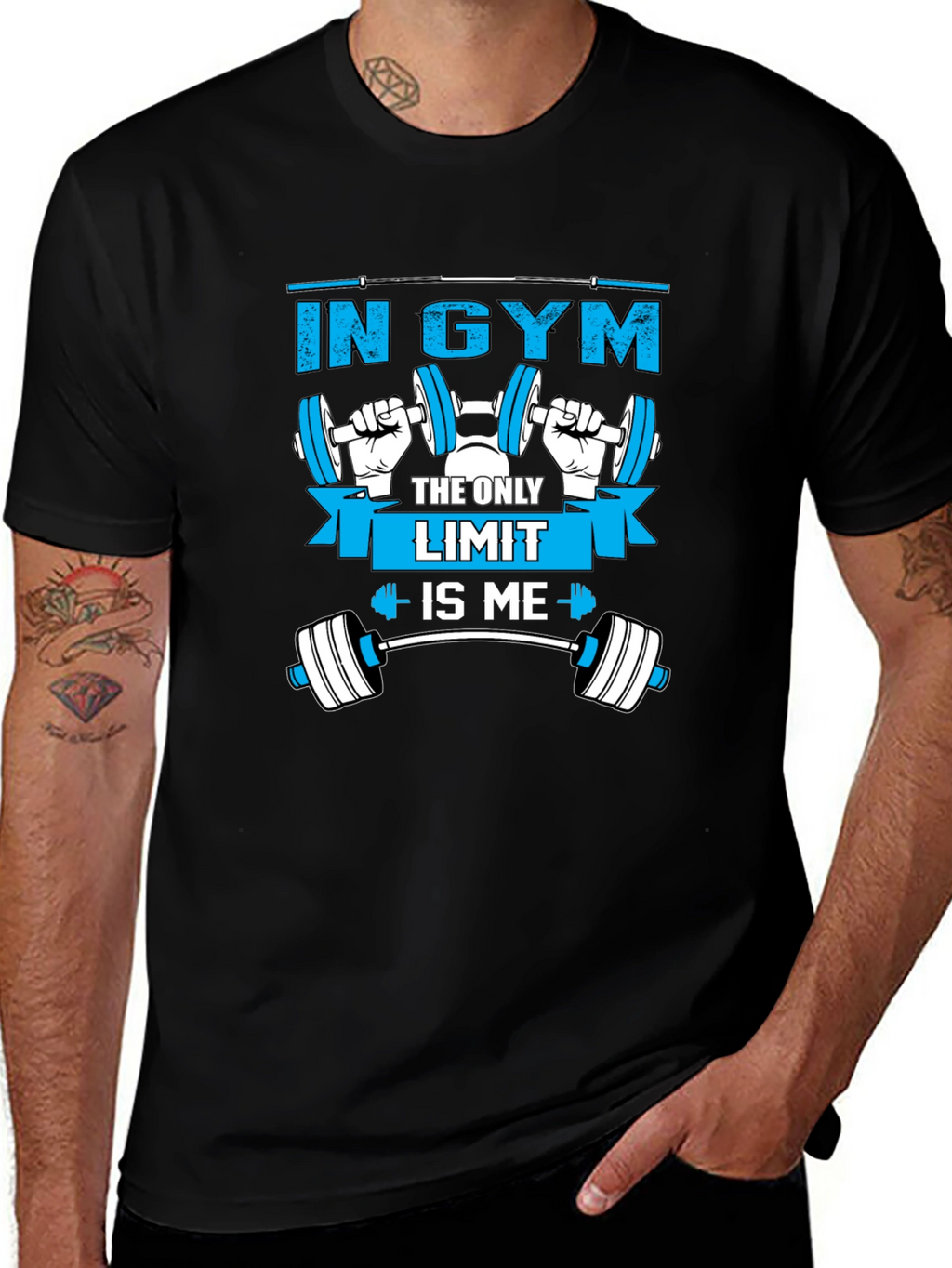 Gym Motivation T-Shirt - The Only Limit Is Me