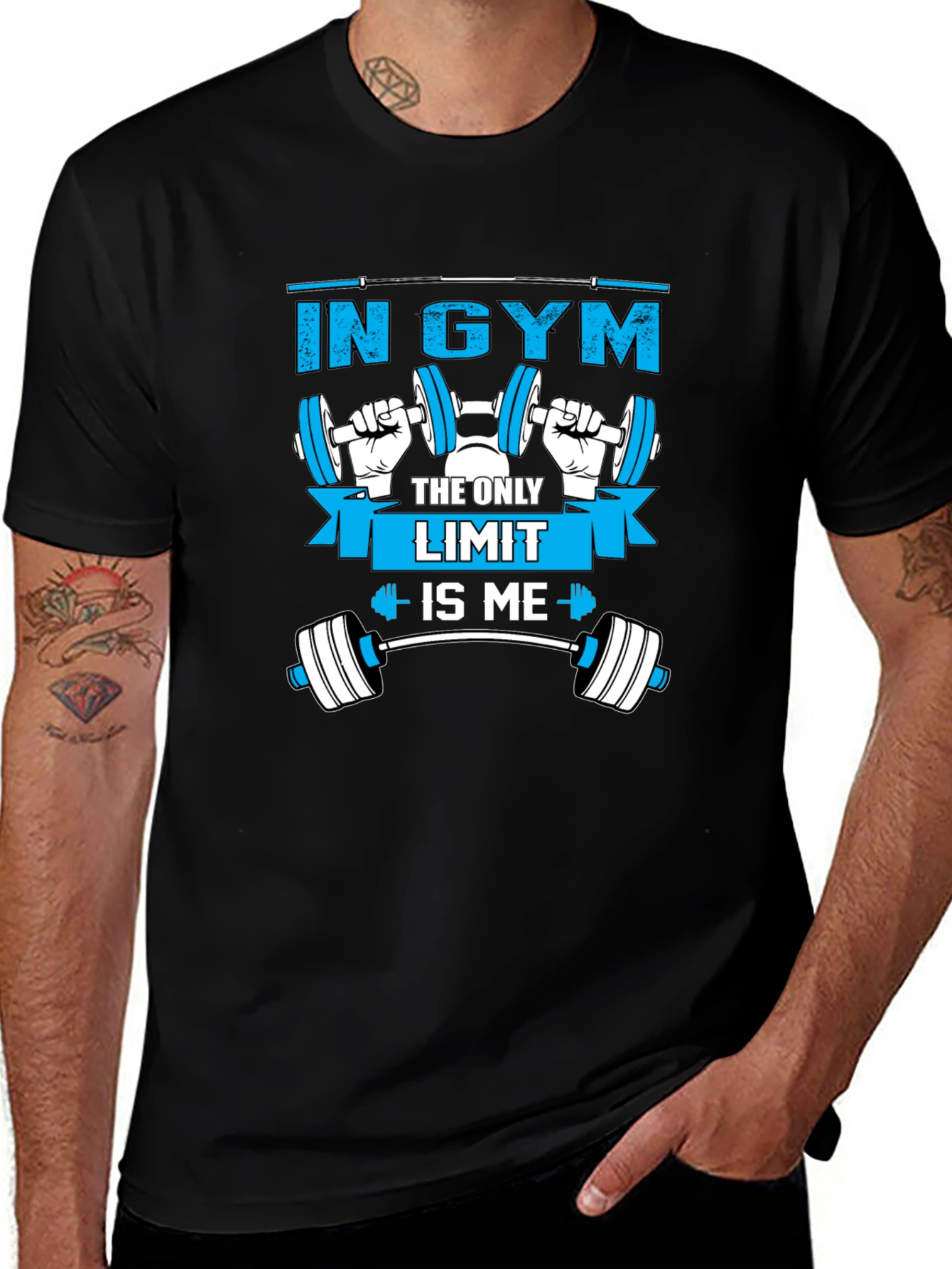 Gym Motivation T-Shirt - The Only Limit Is Me