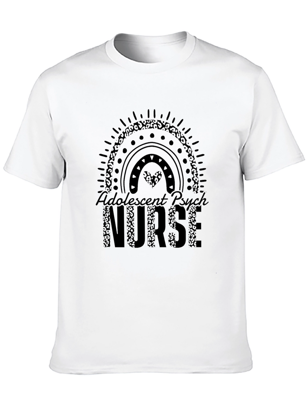 Adolescent Psych Nurse T-Shirt Black