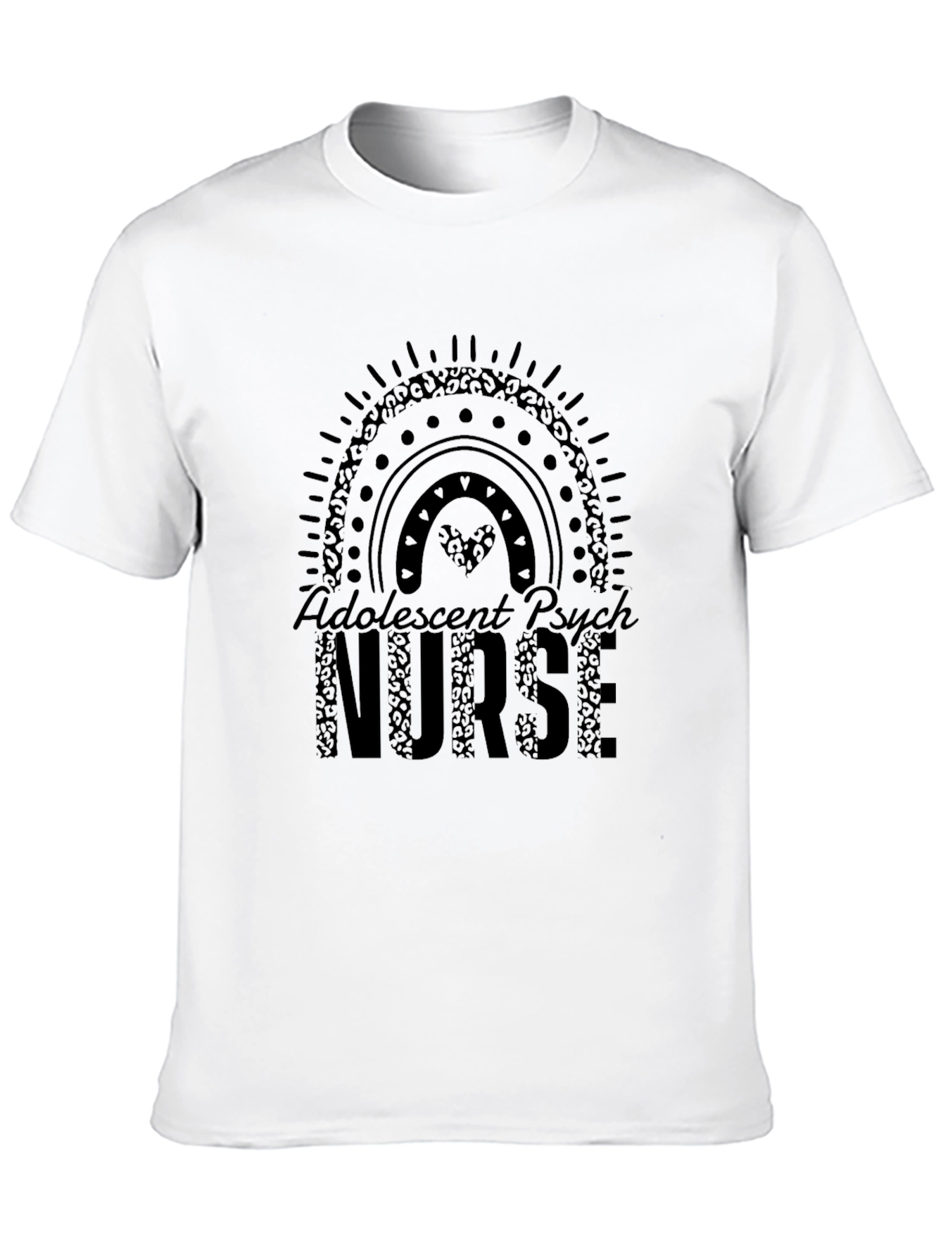Adolescent Psych Nurse T-Shirt Black