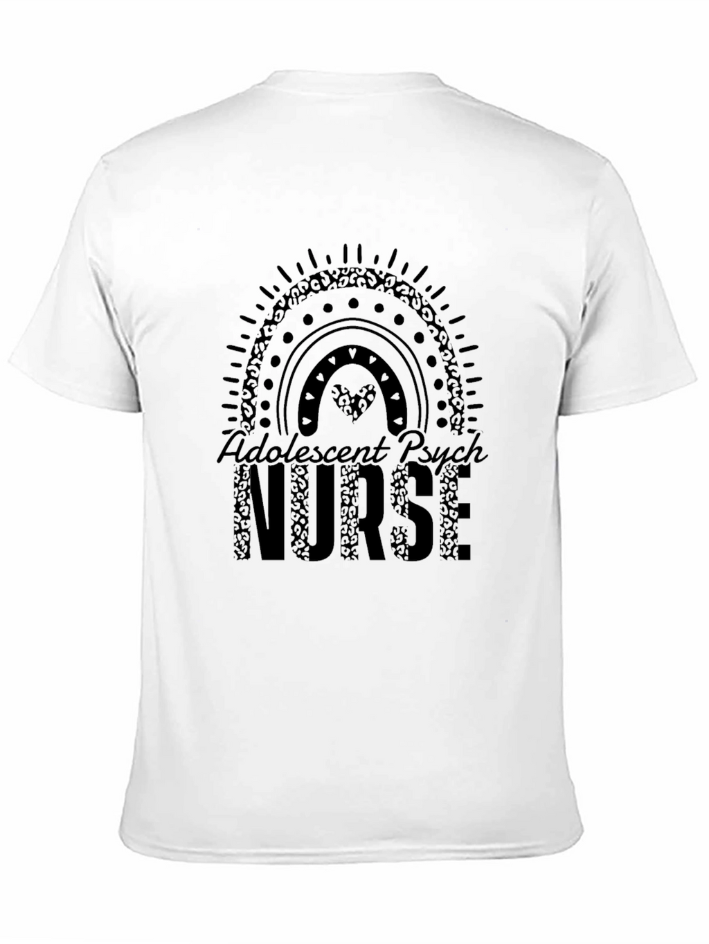 Adolescent Psych Nurse T-Shirt Black
