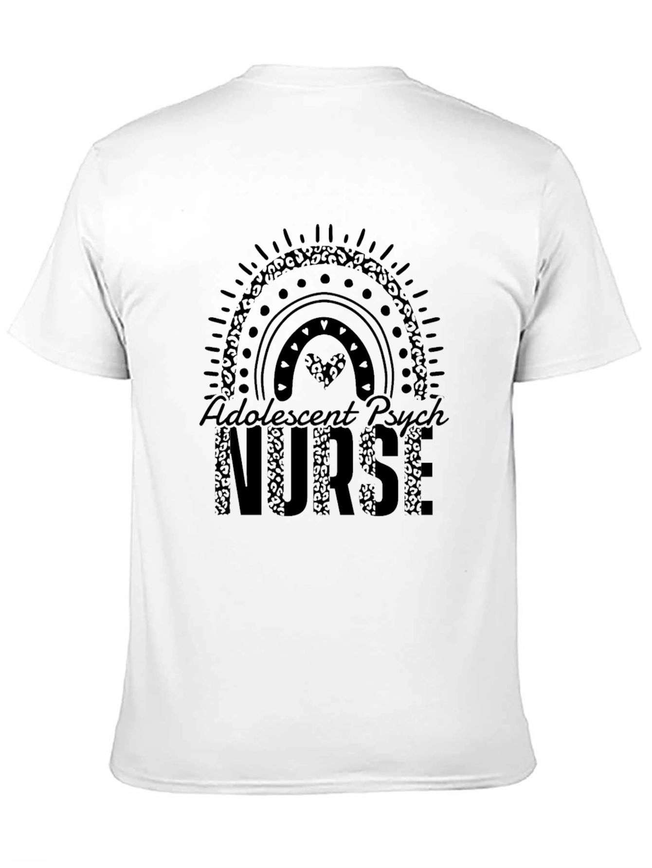 Adolescent Psych Nurse T-Shirt Black
