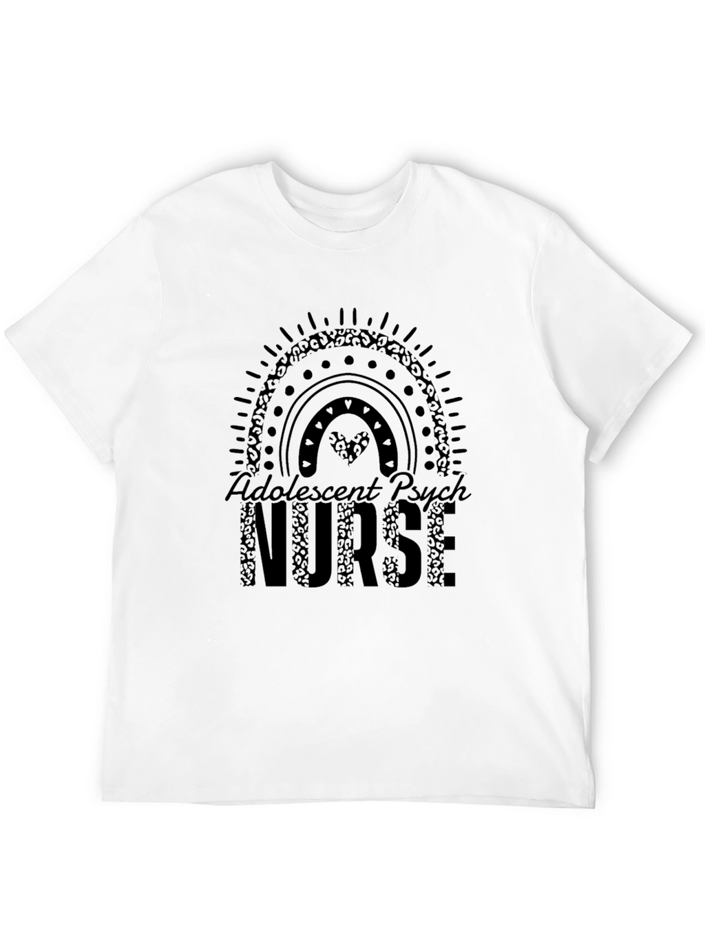 Adolescent Psych Nurse T-Shirt Black