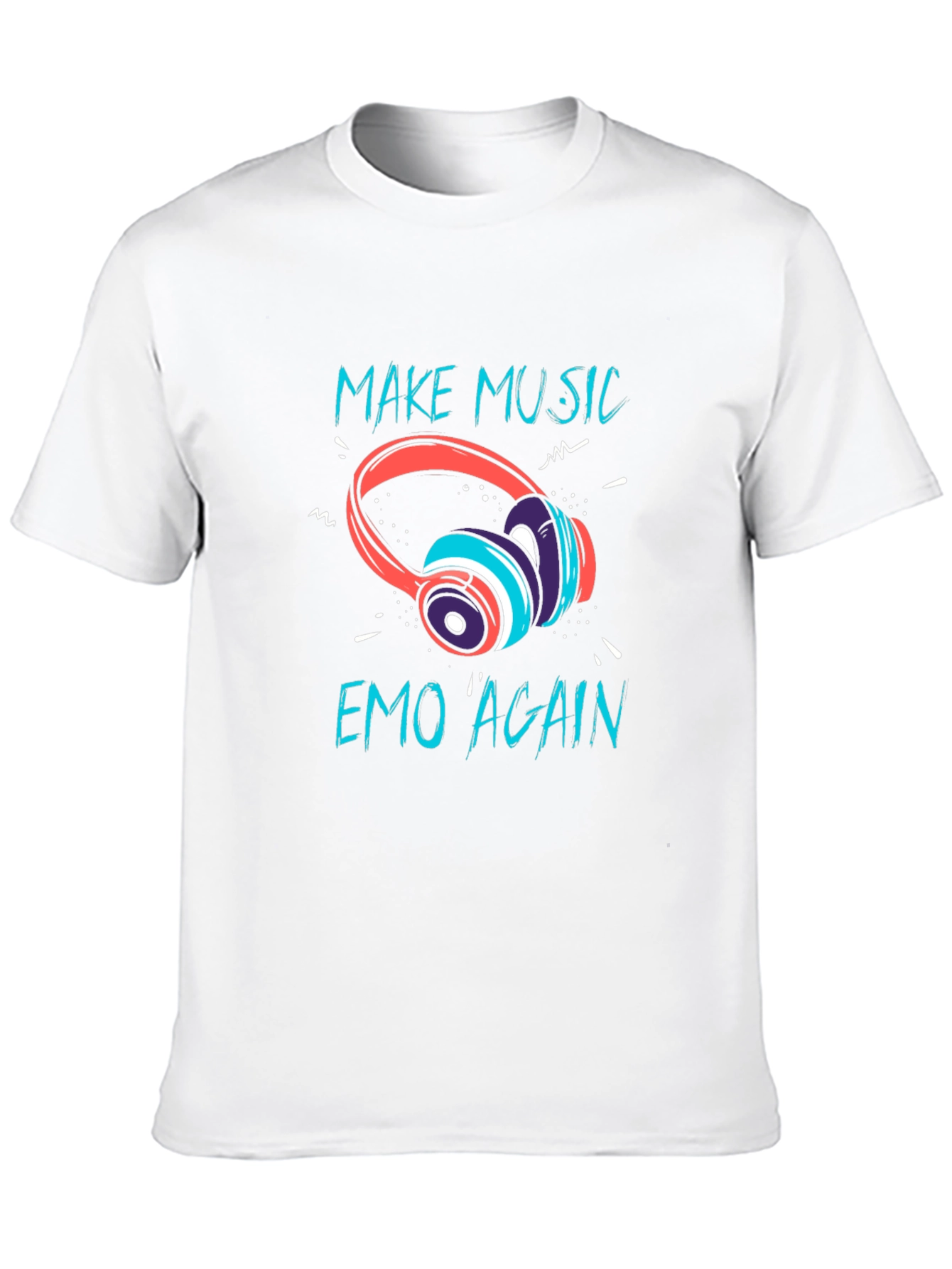 Make Music Emo Again Graphic T-Shirt - Black