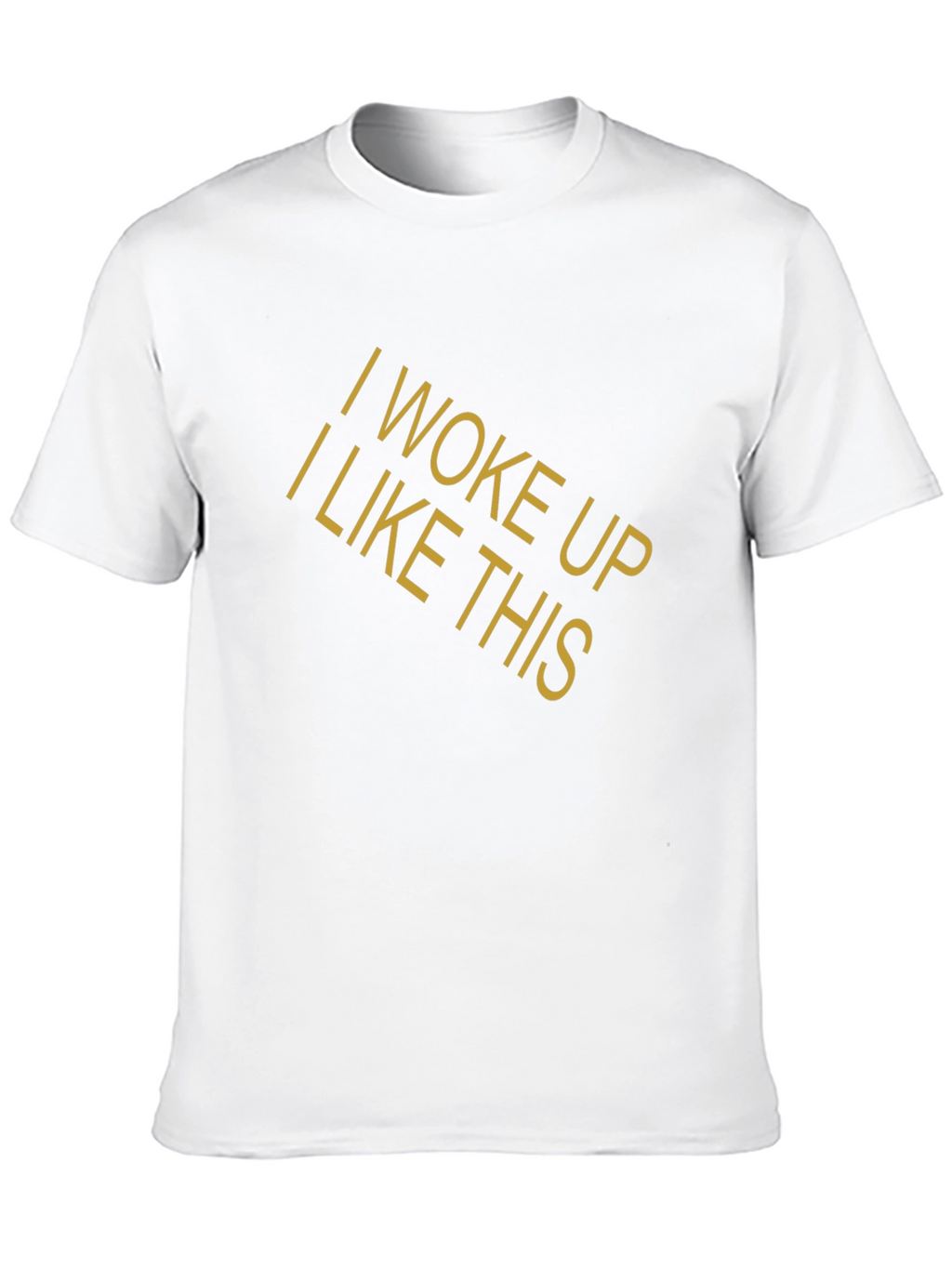 I Woke Up Like This Graphic Tee - Black