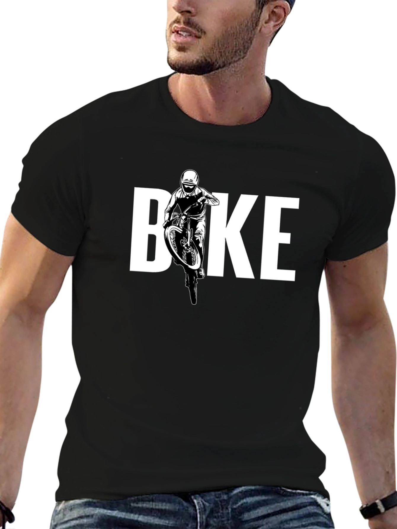 Bike T-Shirt - Motocross Rider Design