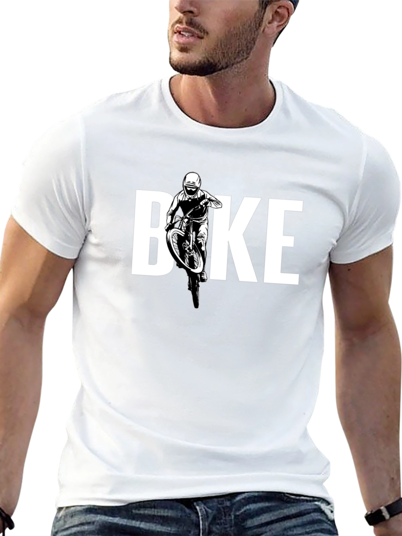 Bike T-Shirt - Motocross Rider Design