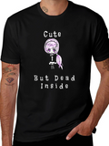 Cute But Dead Inside Black Graphic T-Shirt