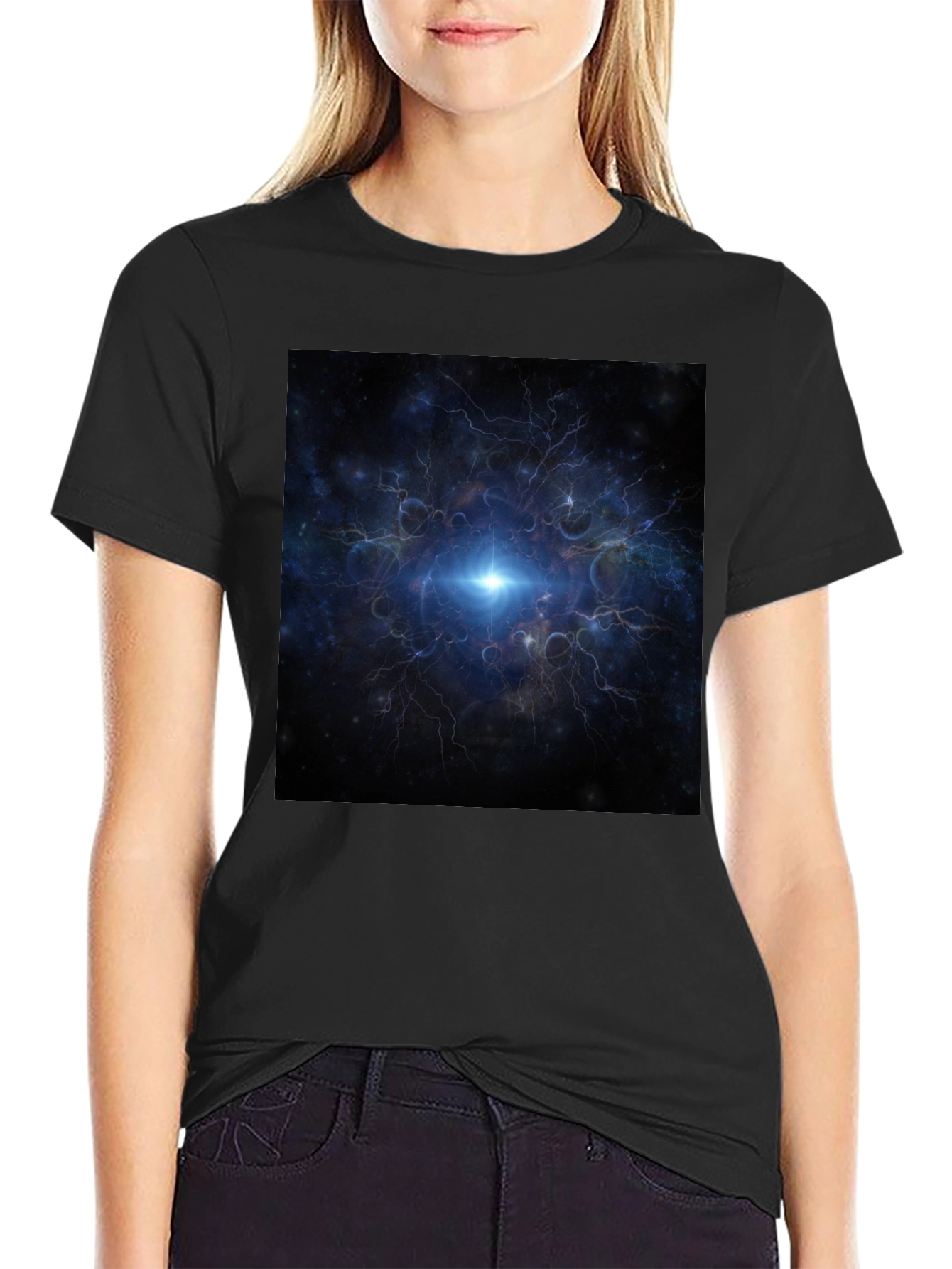 Cosmic Lightning Graphic Tee
