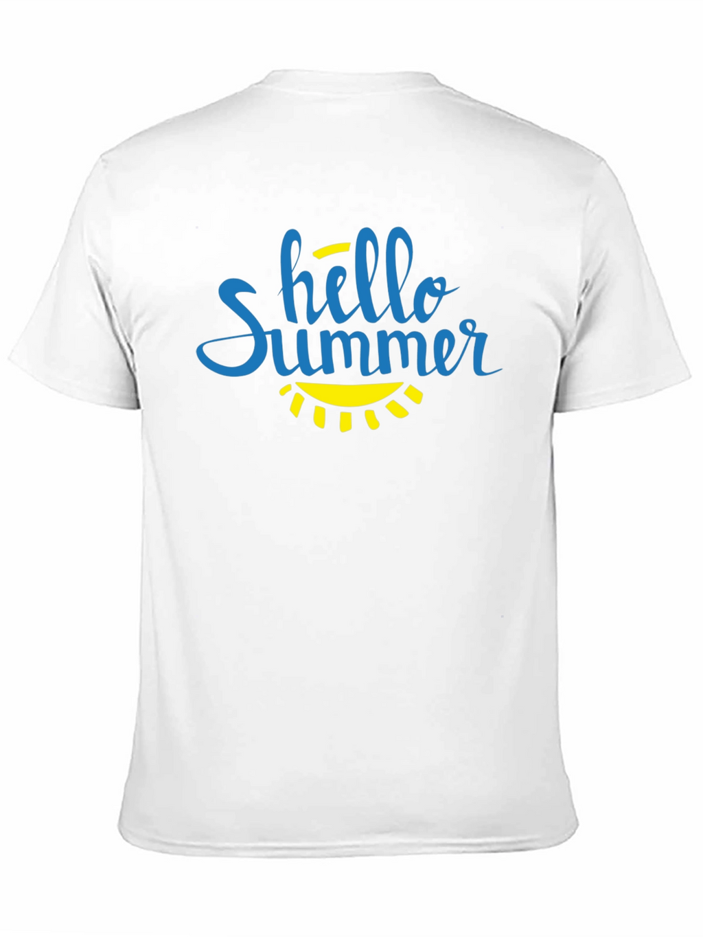 Hello Summer Graphic T-Shirt - Black Cotton Tee