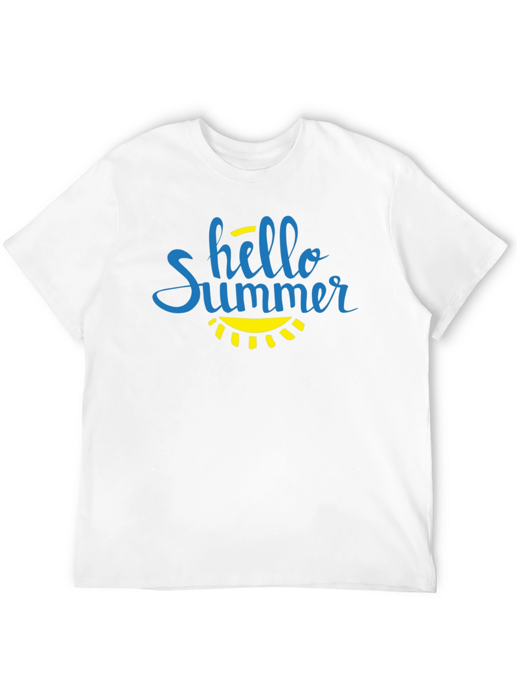 Hello Summer Graphic T-Shirt - Black Cotton Tee