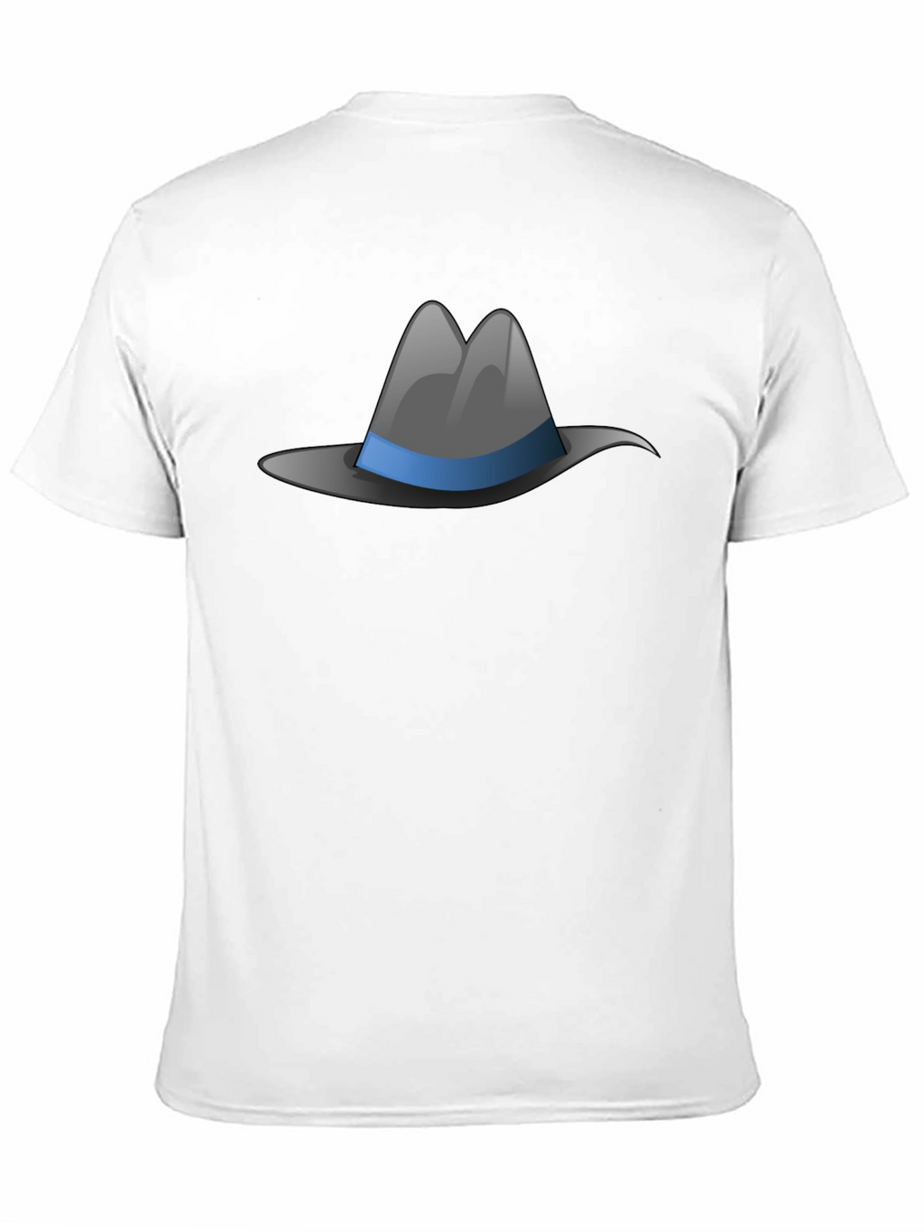 Fedora Hat Graphic Tee - Stylish Black T-Shirt