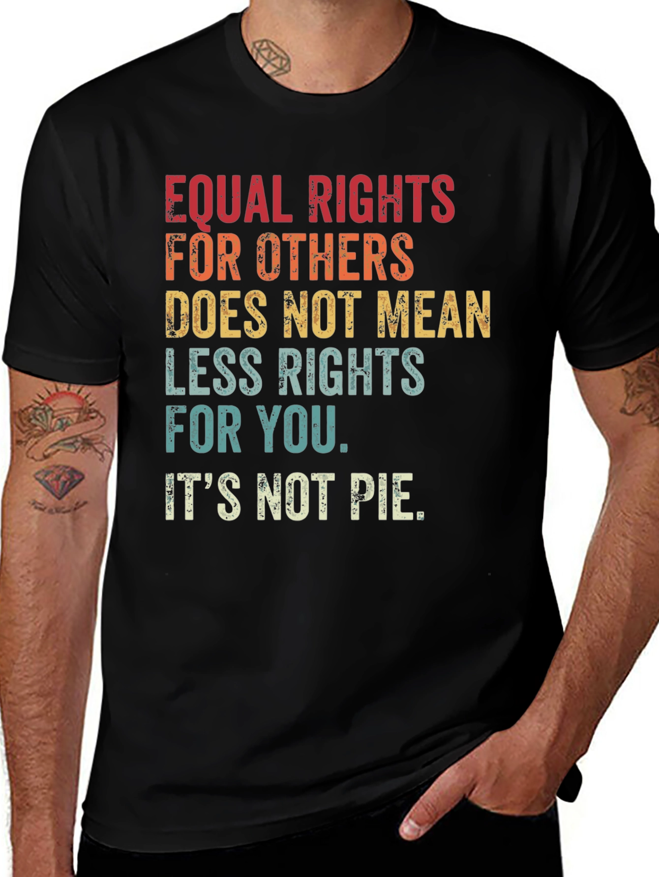 Equal Rights Retro Graphic T-Shirt