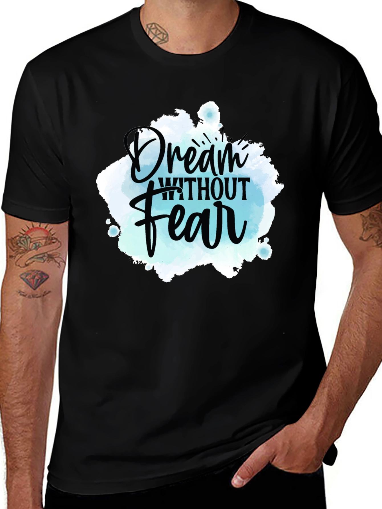 Dream Without Fear Graphic Tee - Inspiring Design