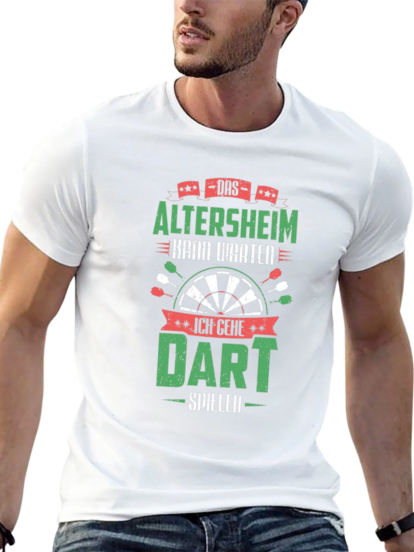 Funny Dart T-Shirt - Altersheim Kann Warten