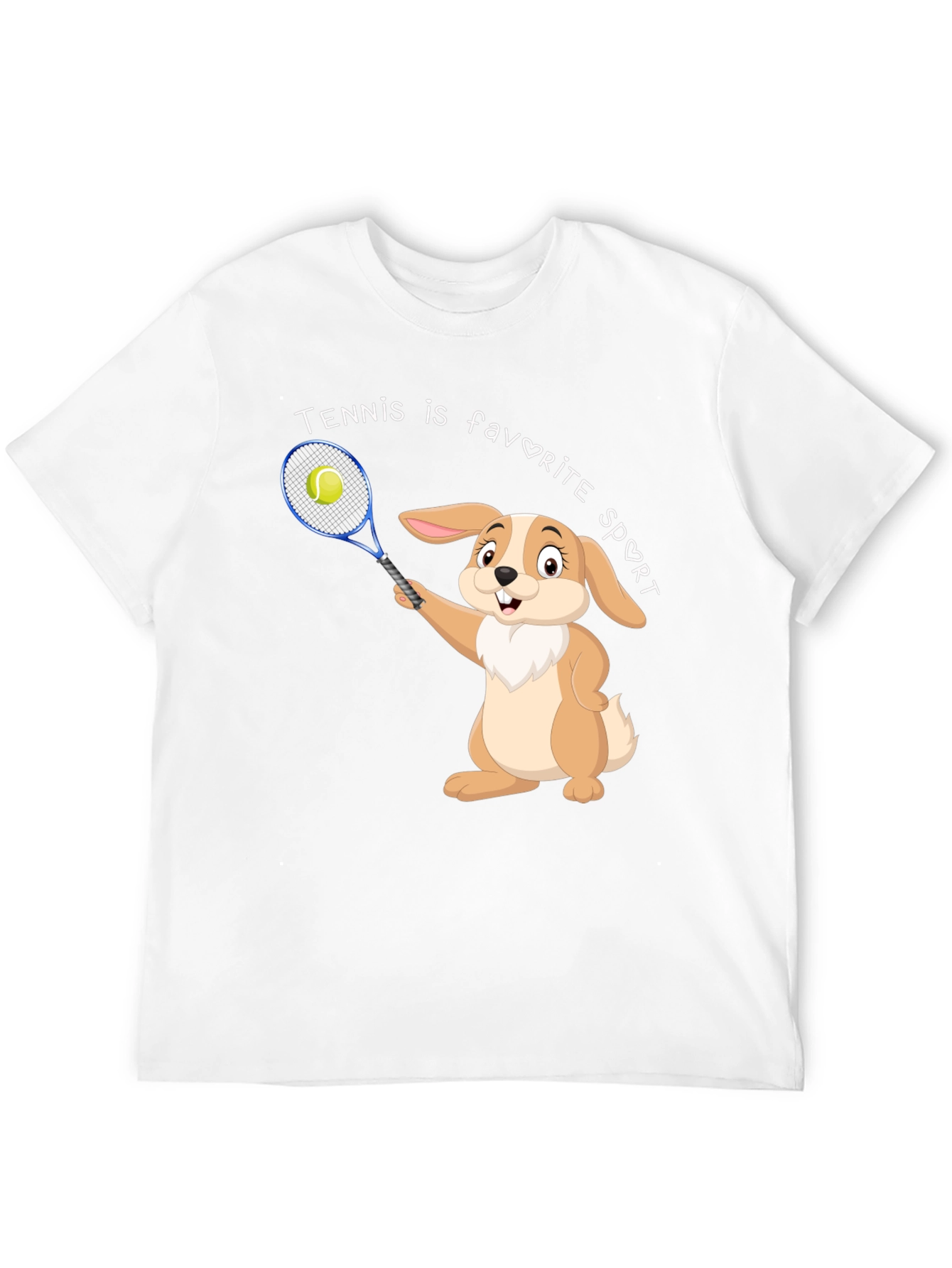 Tennis Bunny Graphic T-Shirt