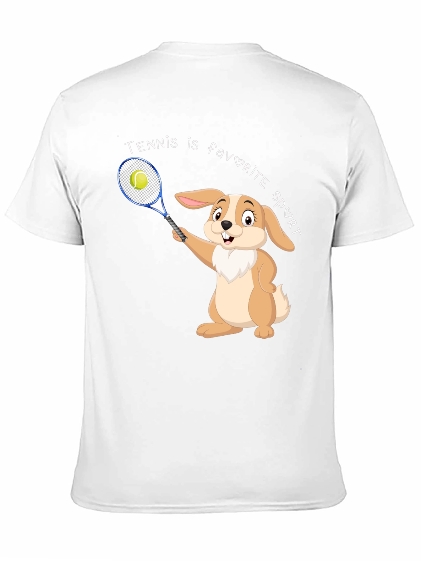 Tennis Bunny Graphic T-Shirt