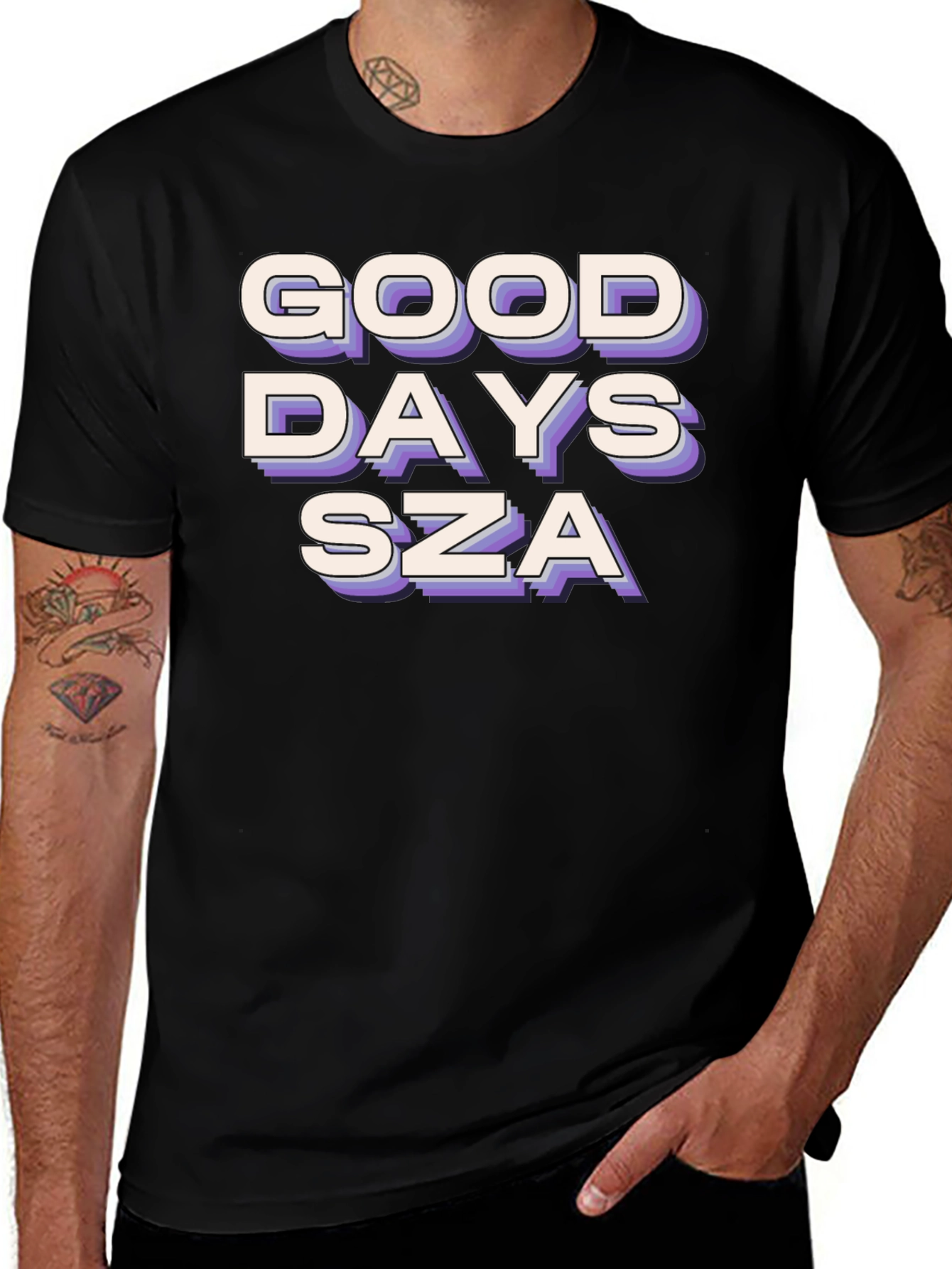 Good Days SZA Black T-Shirt