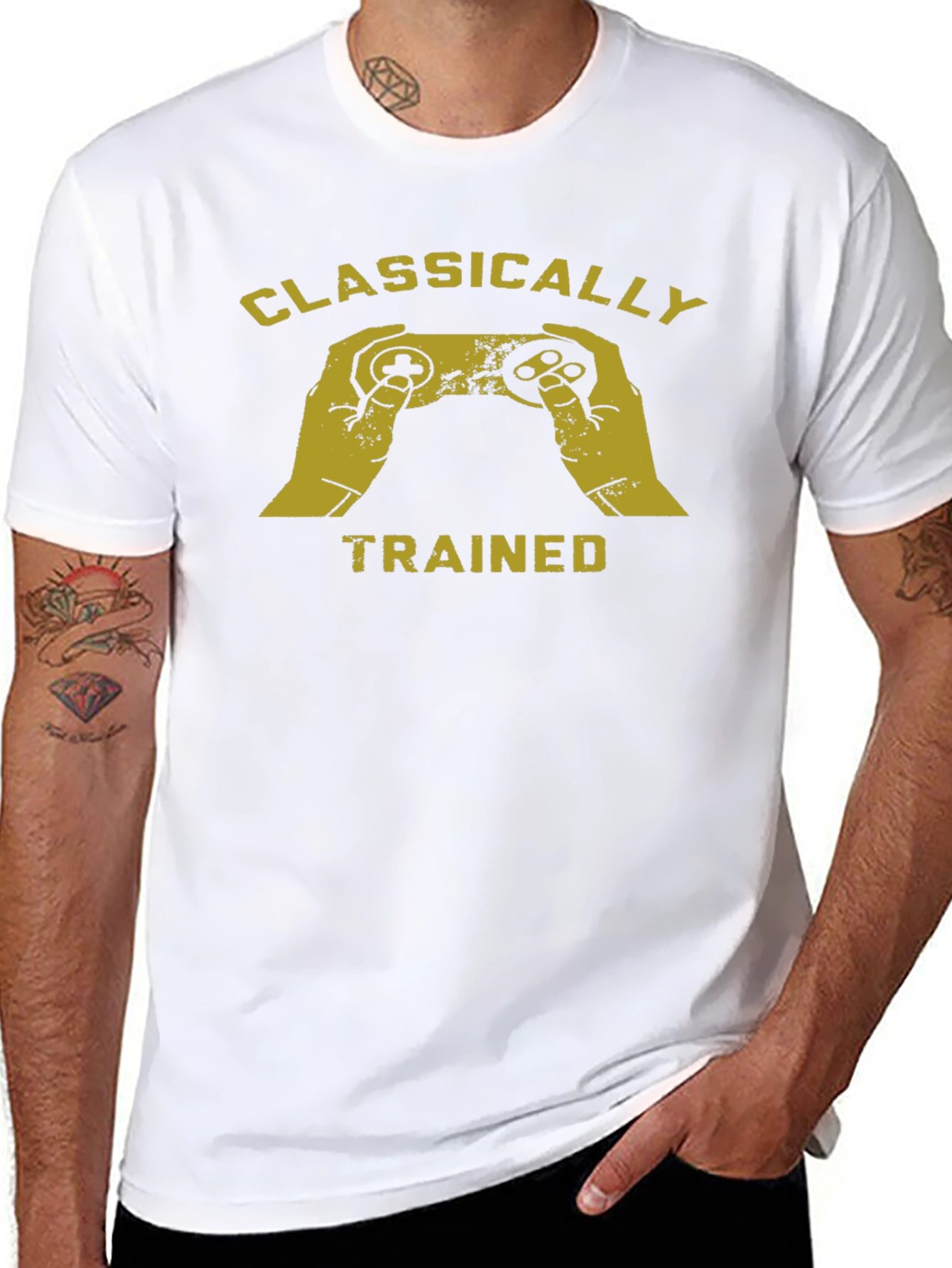 Classically Trained Gamer T-Shirt - Retro Gaming Tee