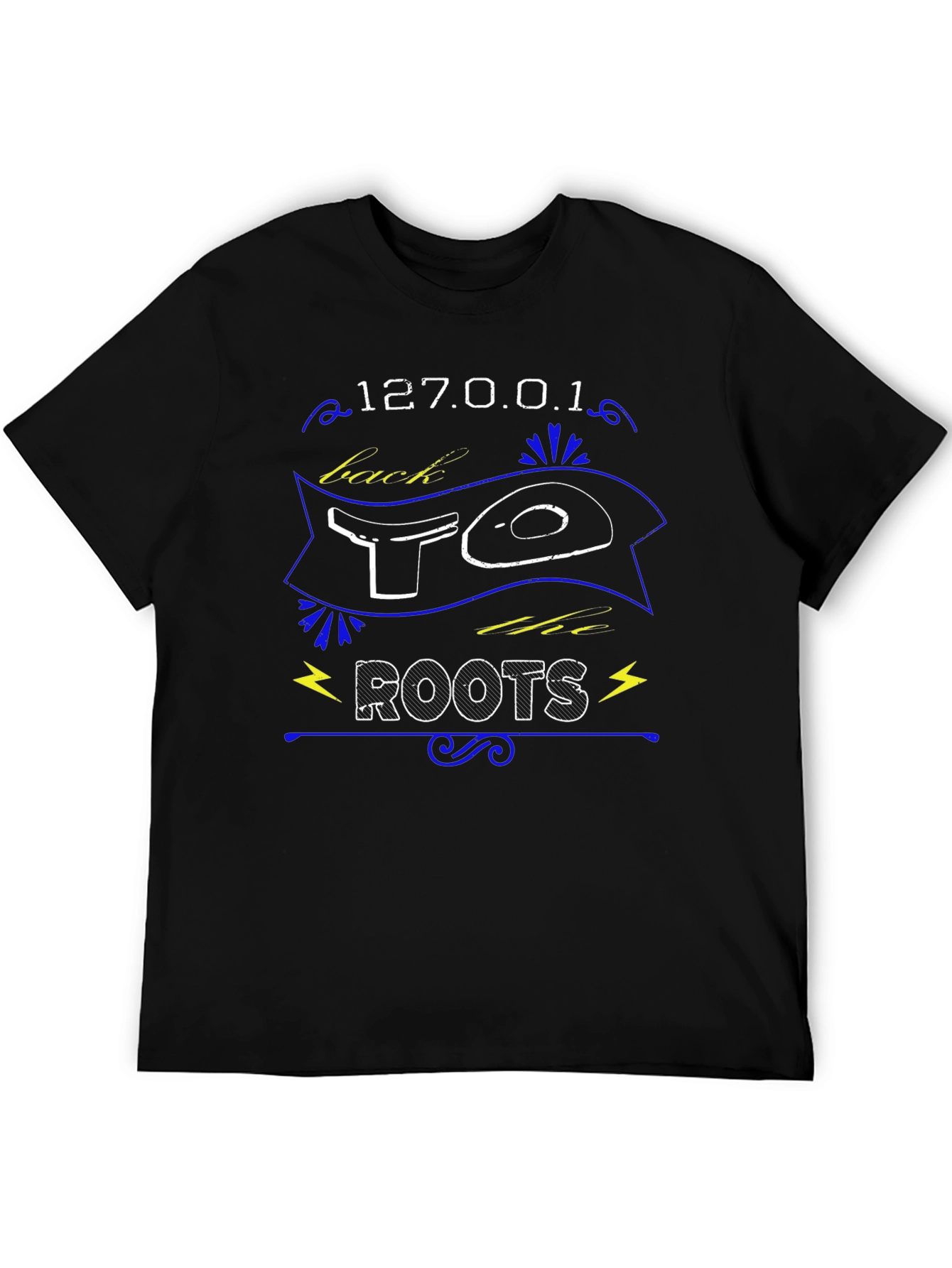 127.0.0.1 Back to Roots Graphic Tee - Black