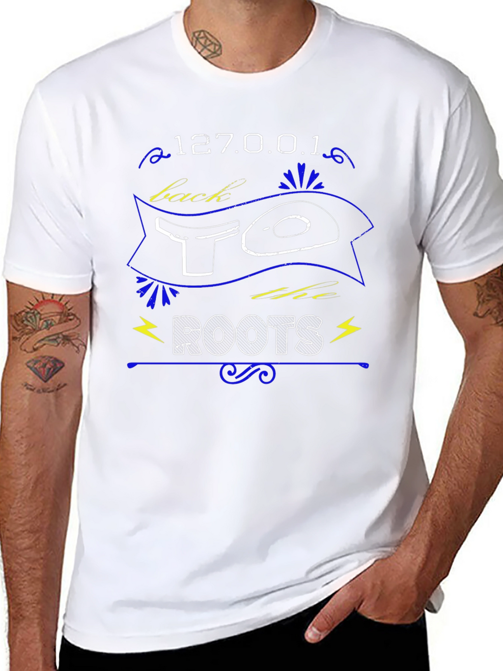 127.0.0.1 Back to Roots Graphic Tee - Black