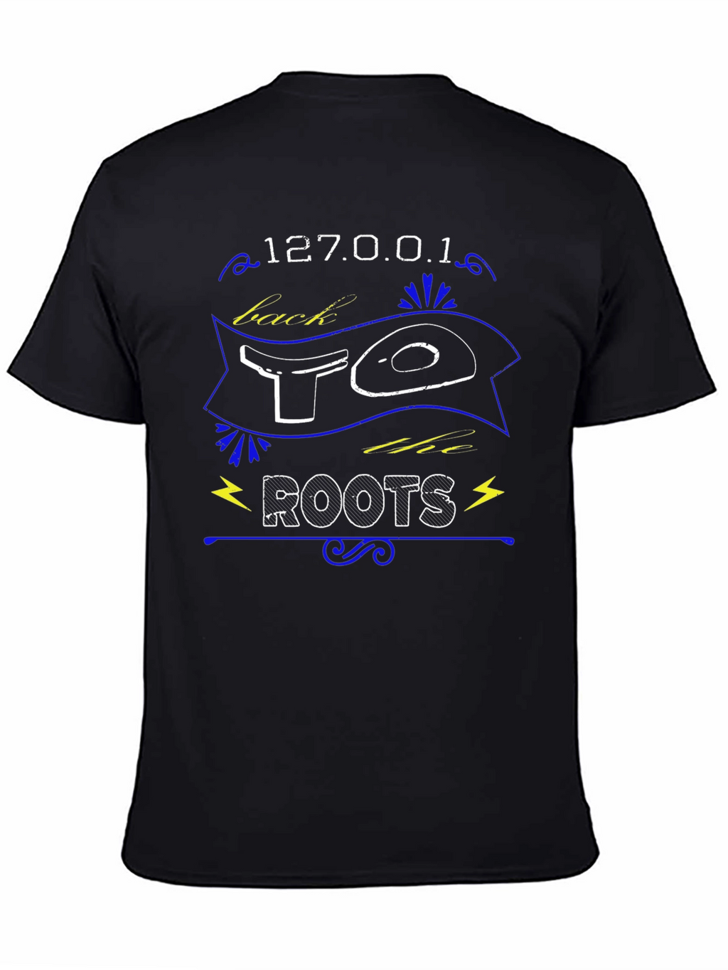 127.0.0.1 Back to Roots Graphic Tee - Black