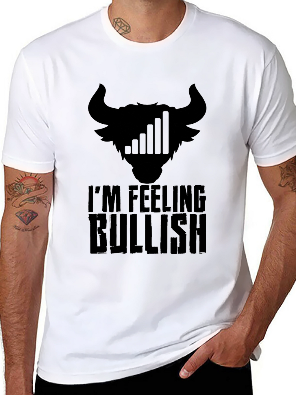 Bullish Black T-Shirt - Traders Humor