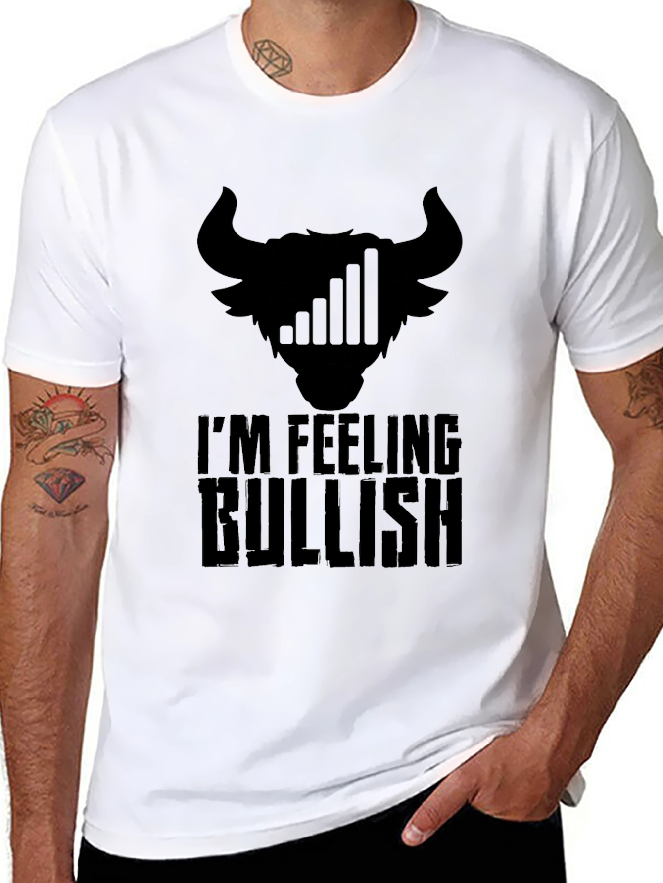 Bullish Black T-Shirt - Traders Humor