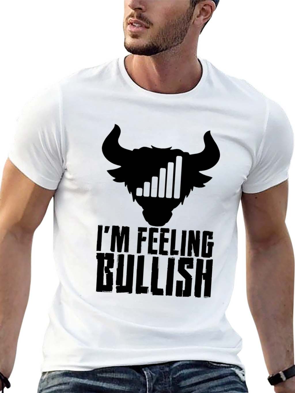Bullish Black T-Shirt - Traders Humor