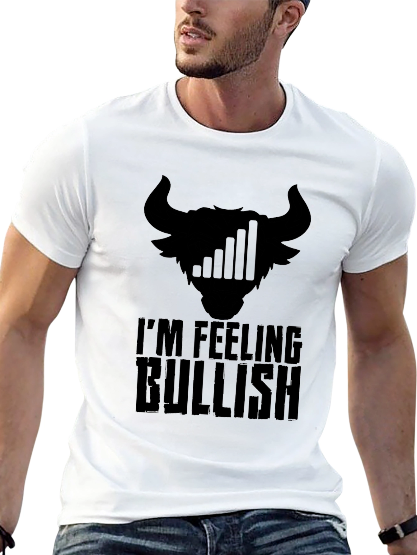 Bullish Black T-Shirt - Traders Humor