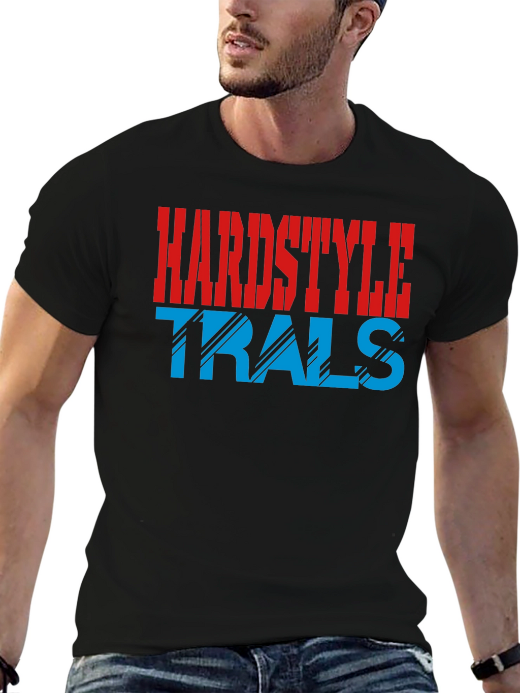 Hardstyle Trals Black Graphic Tee