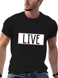 LIVE T-Shirt - Black Cotton Blend Tee