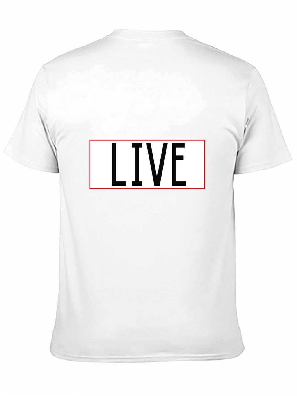 LIVE T-Shirt - Black Cotton Blend Tee