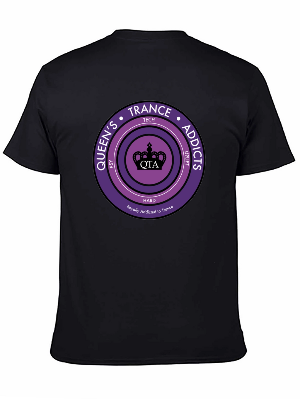 Queens Trance Addicts Black T-Shirt