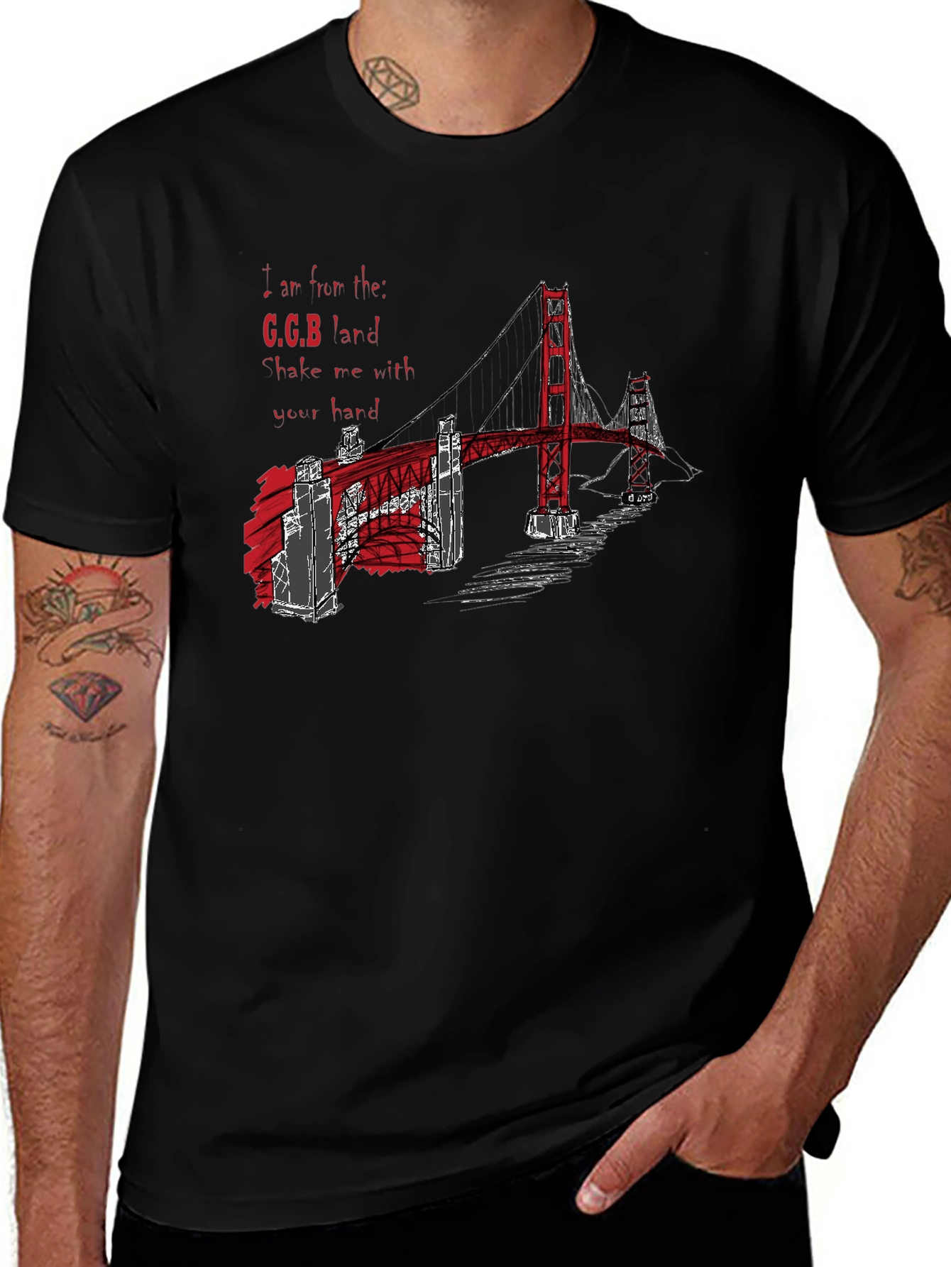 Golden Gate Bridge Graphic T-Shirt