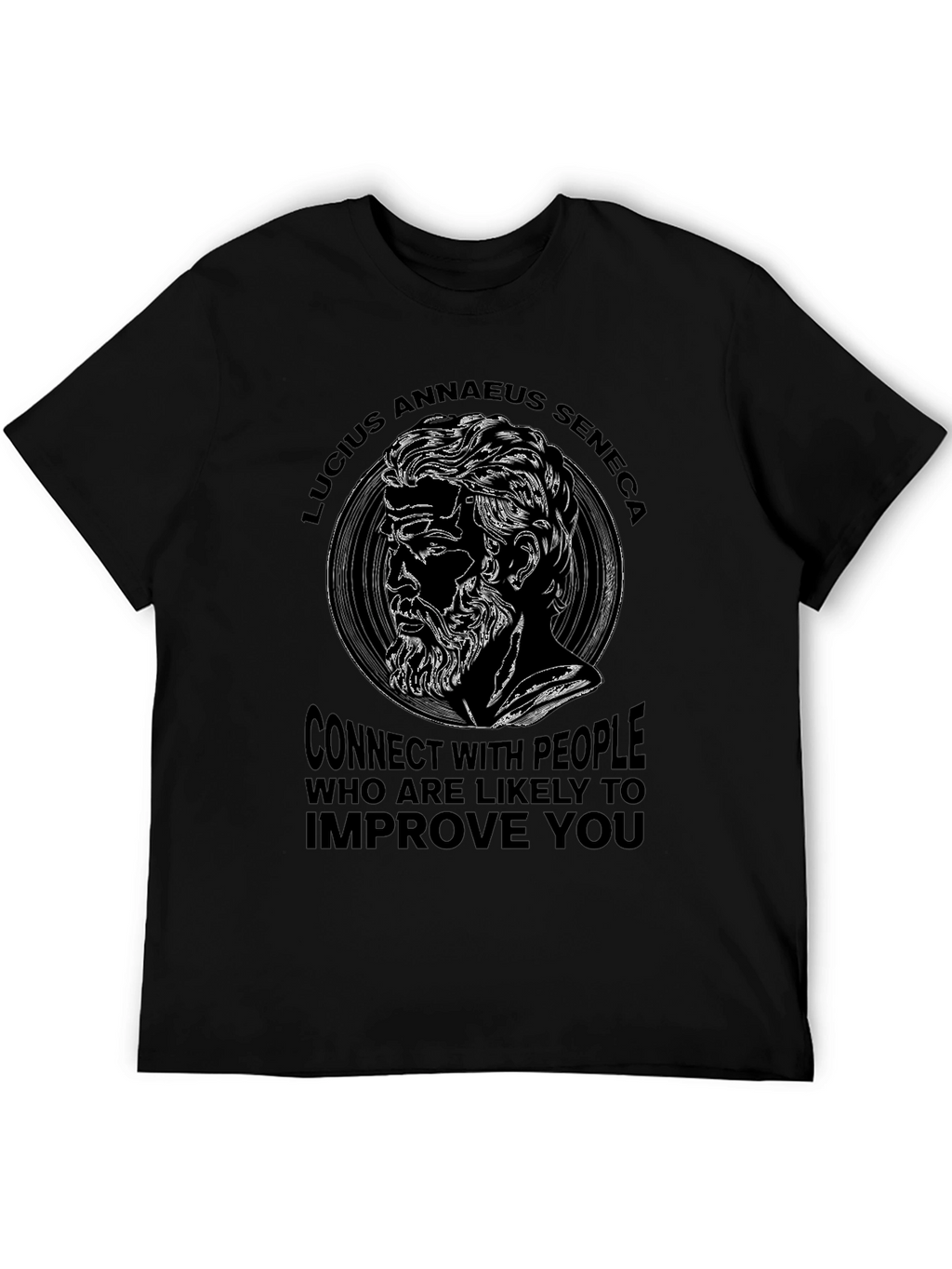 Lucius Annaeus Seneca Quote Graphic T-Shirt