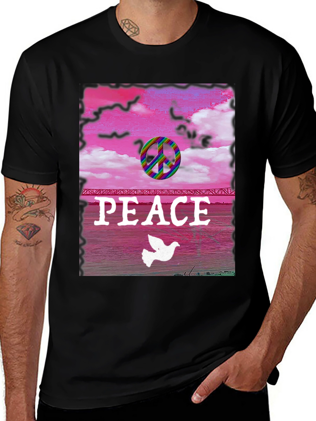 Peace Dove Rainbow T-Shirt