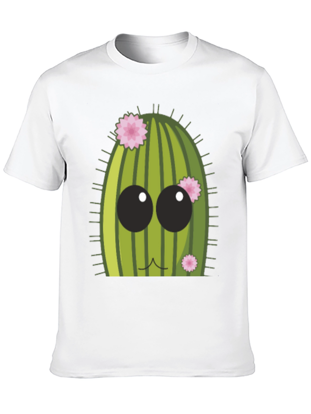 Cute Cactus Graphic Tee - Mens Black T-Shirt