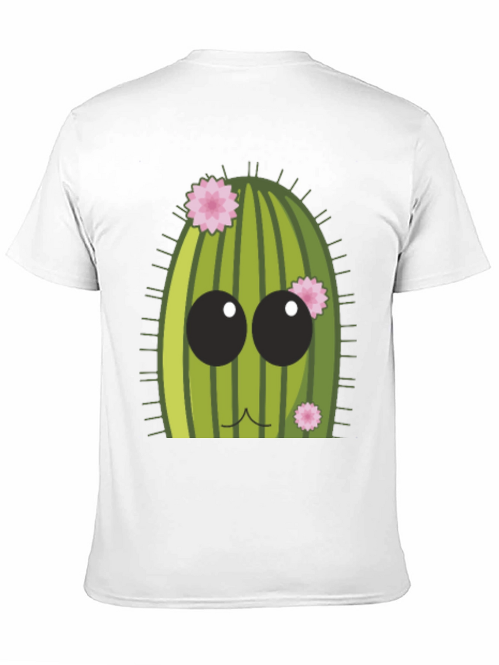 Cute Cactus Graphic Tee - Mens Black T-Shirt