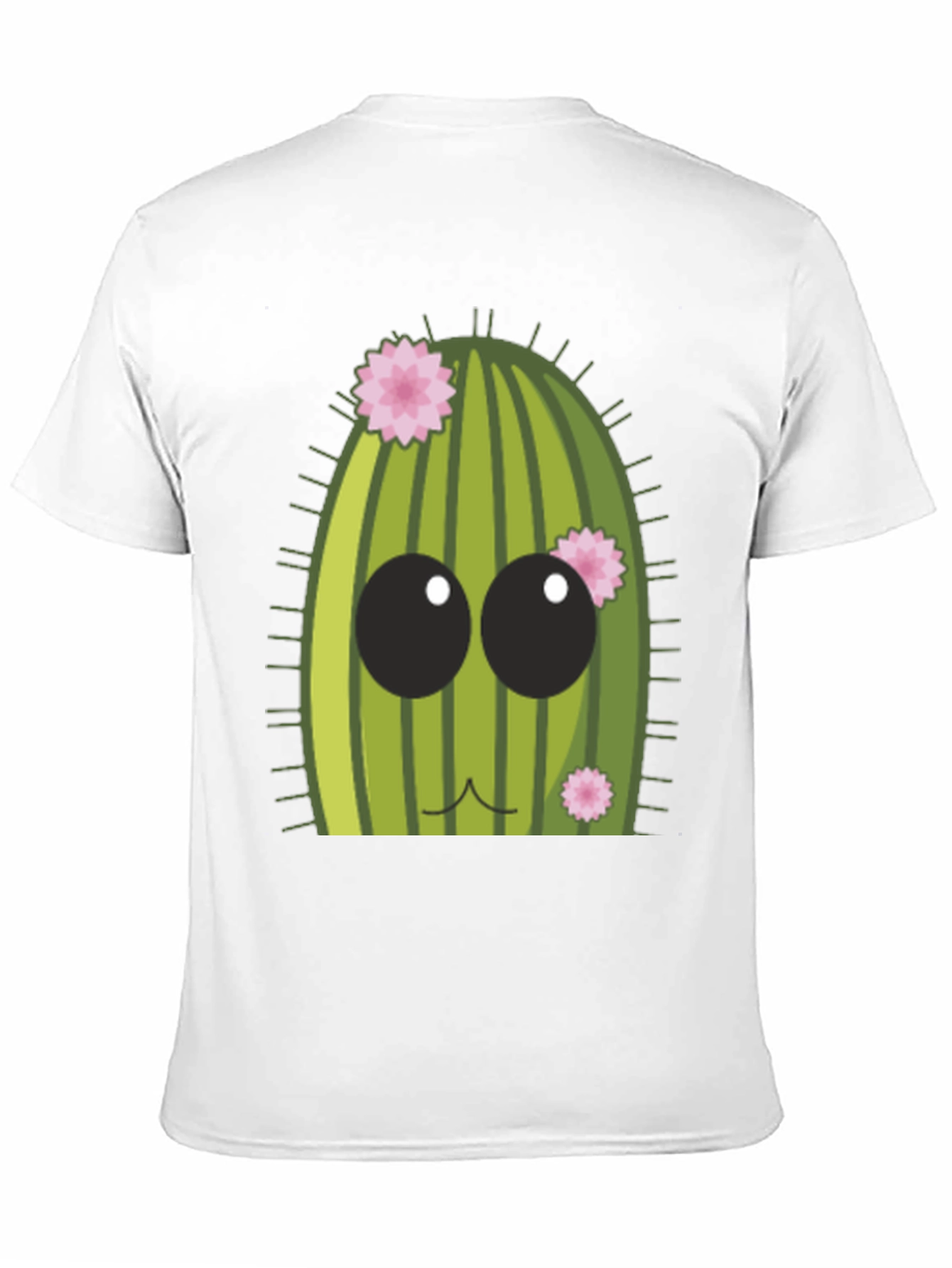 Cute Cactus Graphic Tee - Mens Black T-Shirt